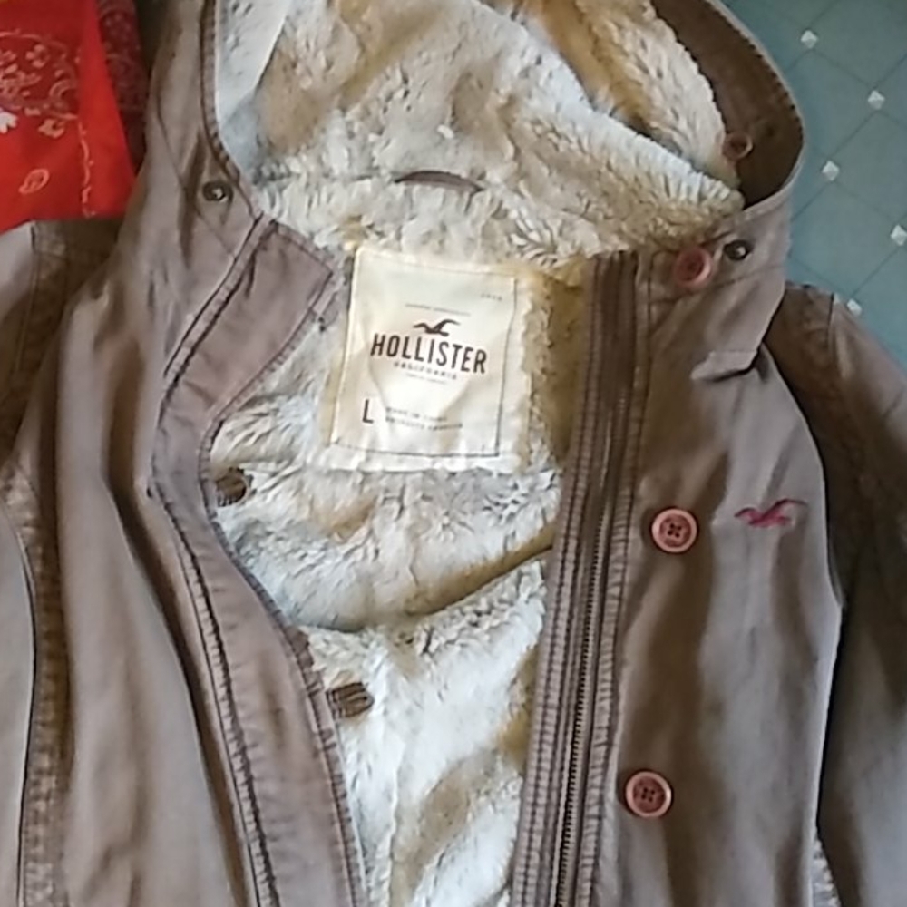 Brand new Hollister hooded jacket